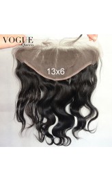 13x6 Full Lace Frontal Body Wave Human Hair,Bleached Knots,Natural Color